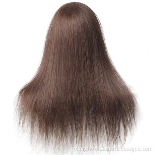 mannequin head 100% human hair for hair salon parctice